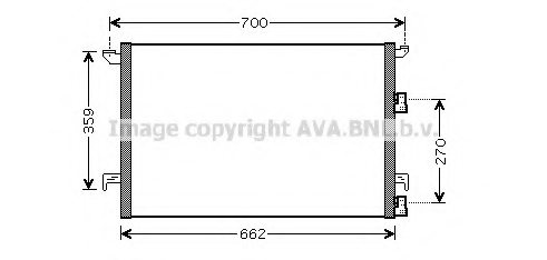 PRASCO SB5060 Condenser, air conditioning